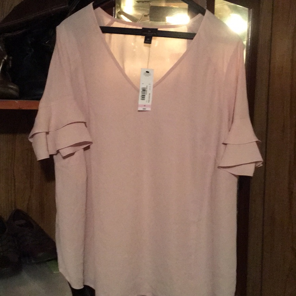 Worthington Woman blouse, Rose Smoke